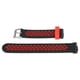 thumbnail image 4 of Correa de reloj inteligente Bling Bling silicona transpirable a prueba de sudor negro y rojo, 4 of 12