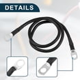 thumbnail image 4 of Cable de inversor de batería marina para automóvil 5/16"-3/8" 2 pies cable de cobre de batería negro, 4 of 7