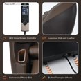 thumbnail image 4 of Giantex Full Body Massage Chair Recliner with Zero Gravity, SL Track, Foot Roller, Waist Heater, Wireless Speaker, Air Pressure, Electric Massage Chair, Shiatsu Massage Recliner, Brown, 4 of 10