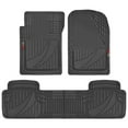 thumbnail image 2 of Motor Trend MT-793 Premium FlexTough Advanced Performance Rubber Car Floor Mats, Universal Front & Rear Combo Set with Trunk Cargo Mat Liner for Car Sedan SUV Van, Heavy Duty All Weather Trim To Fit, 2 of 9
