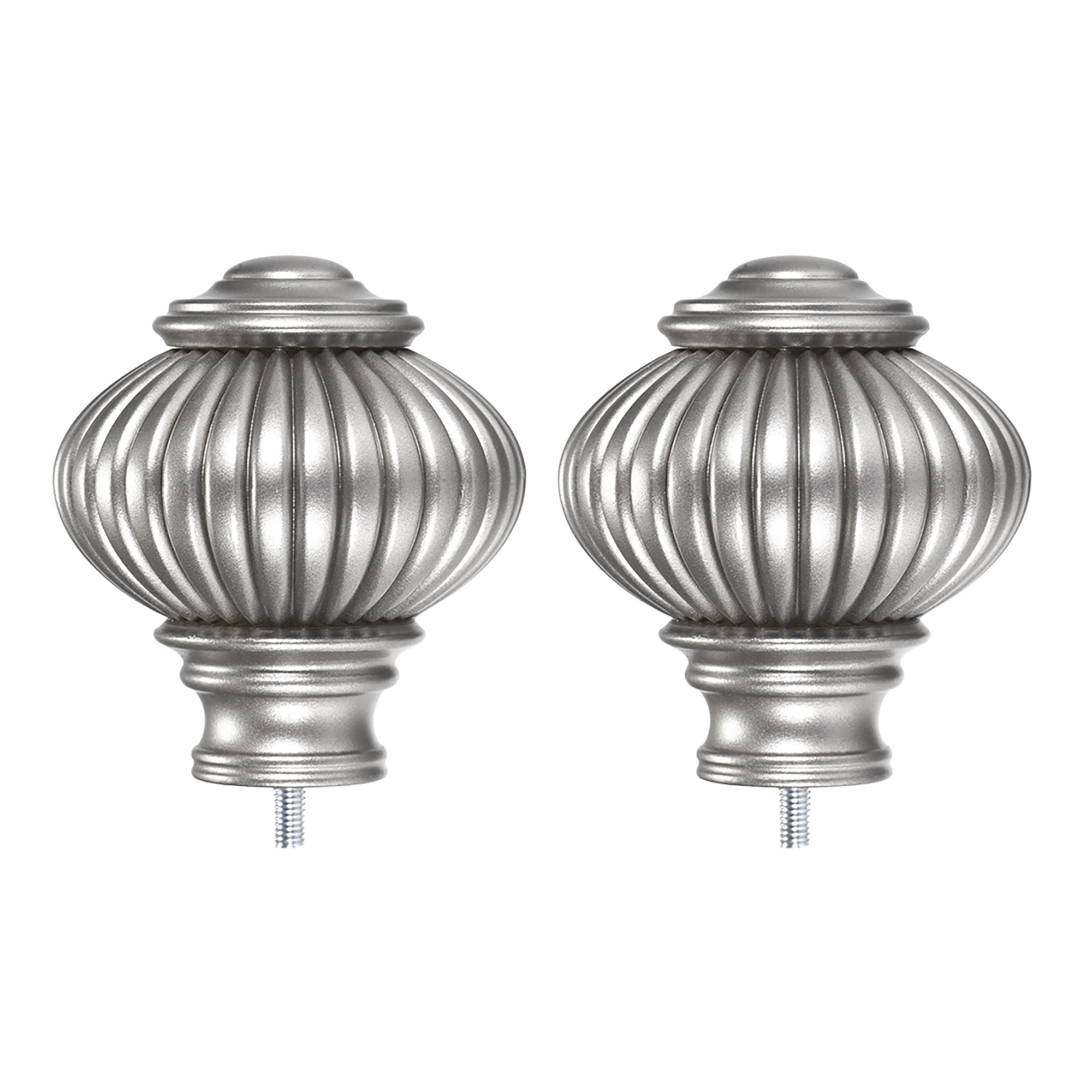 Curtain Rod Finials,Plastic End for 19mm Dia(Max.) Rod,Big Type Design