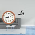 thumbnail image 2 of Reloj de pared,Reloj de pared con pájaro cantor Relojes de pared con pájaros,Relojes de pájaros con sonido Reloj decorativo que canta,Estatua de reno,Estatua de reno negro,decoración del, 2 of 8