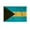 Bahamas 4x6 ft Flag, variant on AGAS Bahamas Stick Flag 12x18 inch mounted onto 24 inch Wood Pole - Printed Single Sided on Polyester - Stitched Edges - Mini Bahamas Flag - Bahamas National Flag BS Flag