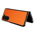 thumbnail image 4 of Case for Samsung Galaxy Z Fold 5, PU Vegan Leather Back & Hard PC Bumper Wireless Charging Shockpoof Protective Slim Anti-Scratch Phone Case for Samsung Galaxy Z Fold 5 - Orange, 4 of 8
