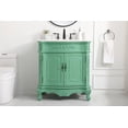 thumbnail image 4 of Elegant Decor Danville 32" Solid Wood Single Bathroom Vanity in Vintage Mint, 4 of 6