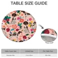thumbnail image 6 of Dogs with Pioneer Flower Round Fitted Tablecloth with Elastic Edge,Dining Table Cover Waterproof,Outdoor Round Tablecloth for Camping,Dining,Indoor and Outdoor, 6 of 7
