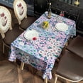 thumbnail image 2 of Rectangle Boho Style Waterproof Tablecloth 60×120 Inch, Bohemian Colorful Floral Reusable Indoor/Outdoor Durable Table Cover for Party Kitchen Dinner Room Decor, 2 of 6
