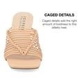 thumbnail image 3 of Journee Collection Womens Saskia Tru Comfort Foam Mid Heel Open Toe Pumps, 3 of 6