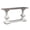 White, variant on Pemberly Row Contemporary Leather Sofa Table in Mahogany