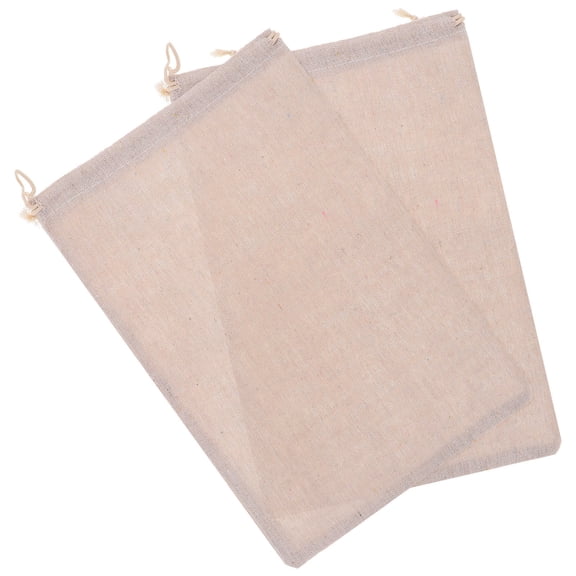 MIPCASE 2Pcs Leakproof Ice Bags Heavy Duty Beige Fabric Ice Storage Accessory