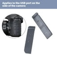 thumbnail image 2 of BQBQERT Rubber Bottom Cover Lid Black USB Square Plug Bottom Cover Interfaces Rubber for 7D Camera, 2 of 8