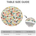 thumbnail image 6 of Pioneer Flower Floral Print Pattern Round Fitted Tablecloth with Elastic Edge,Dining Table Cover Waterproof,Outdoor Round Tablecloth for Camping,Dining,Indoor and Outdoor, 6 of 7