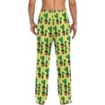 thumbnail image 4 of FREEAMG Cactus Succulent Flower Plants Pajama Pants for Men, Men's Separate Bottoms, Pure Cotton Comfortable Lounge Pants, 4 of 7
