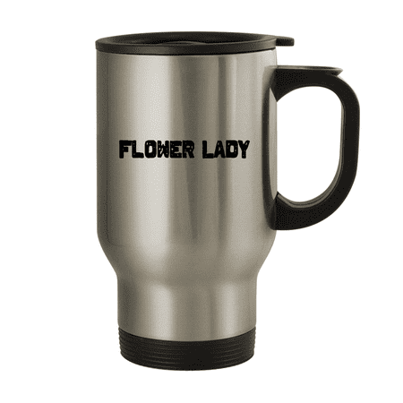 

Flower Lady - 14oz Stainless Steel Travel Mug Silver