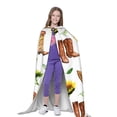 thumbnail image 4 of Honeii Rustic Western Charm Print Poncho Cape, Cloak Coat, Snuggly Hooded Wearable Blanket, Hooded Cape For Teenagers,Halloween Costumes-Medium, 4 of 7