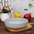 thumbnail image 2 of Mainstays Grid Gray Polypropylene Dinner Bowl 1Pc, 2 of 5