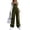 Green, variant on Women's Wide Leg Overalls Loose Casual Bib Jumpsuit Adjustable Strap Pockets