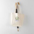 thumbnail image 6 of CafePress - Peace. It Is What It Is Tote Bag - Unisex Canvas Tote Bag, Beige, 1-Piece, 6 of 8