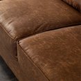 thumbnail image 6 of XIZZI 74" Living Room Convertible Sofa 3 Seater Sofa Couch Lounge-Suede Fabric,Brown, 6 of 6