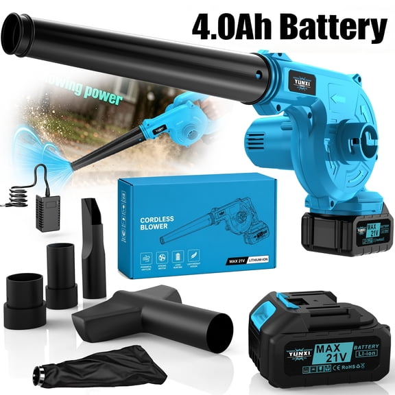 Brushless Cordless Leaf Blower, Lightweight Portable Lithium Blower for Home & Yard Cleaning