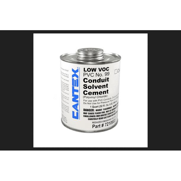 Cantex Clear Conduit Solvent Cement For PVC 1 qt.