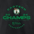 thumbnail image 4 of Men's Fanatics Black Boston Celtics 2024 Eastern Conference Champions Jump Ball Roster T-Shirt, 4 of 5