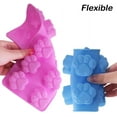 thumbnail image 3 of Molde de silicona de grado alimenticio para huellas de patas, SourceTon, juego de 4 paquetes reutilizables para perro, gato, animal, pata, helado, caramelo, chocolate, molde para hornear, 3 of 5