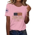 thumbnail image 2 of Womens 250th Anniversary Usa Shirt Casual Short Sleeve Crew Neck Patriotic American Flag Print T Shirts Usa Flag Shirt Tops, 2 of 4