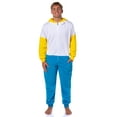 thumbnail image 2 of The Simpsons Hooded Union Suit | Men's Homer Simpson Adult One Piece Costume Pajama Footless Sleeper for Men & Women, 2 of 6