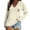 Beige, variant on Blouse for Women Deep V Neck Long Sleeve Tops Loose Fit T Shirt Side Slit High Low Tunic Tops with Thumb Hole Casual Loose Fit Curved Hem T Shirts (M-3XL)