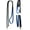 Black/Royal Blue, variant on Horse Western 8' Brown Leather Rubber Grip Contest Barrel Reins Teal 805LR13TL