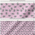thumbnail image 2 of Soimoi Pink Cotton Voile Fabric Artistic Skull Printed Fabric 1 Yard 56 Inch Wide, 2 of 7