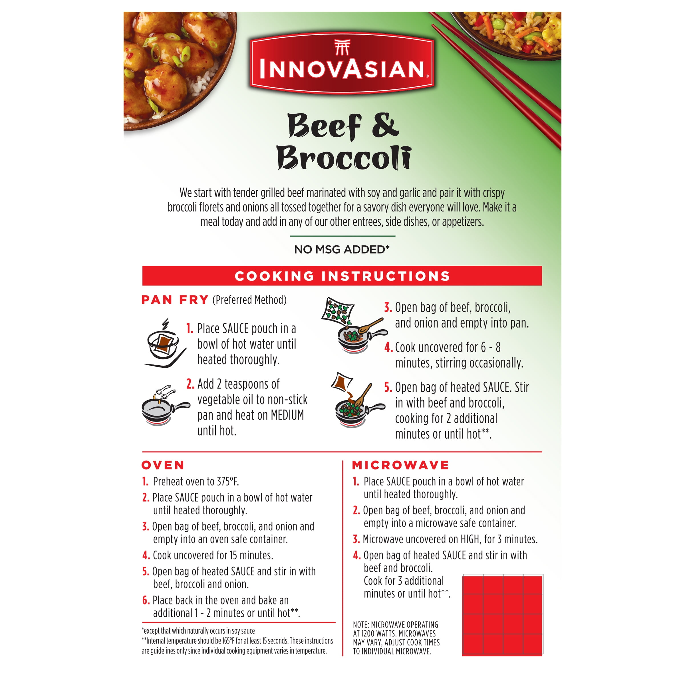InnovAsian Beef & Broccoli, 16 oz (Frozen Meal)