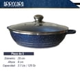 thumbnail image 3 of Batería de Cocina RD Royal Cook Negra Granito/tapa cristal 10 piezas, 3 of 5