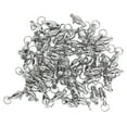 thumbnail image 1 of 50pcs Ball Bearing Swivels Connector High Strength Stainless Steel Solid Welded Rings Barrel Swivels Saltwater Freshwater Fishing, 1 of 8
