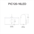 thumbnail image 2 of Dainolite PIC120-16LED-SC Display & Exhibit 24W LED Picture Light - Satin Chrome, 2 of 3