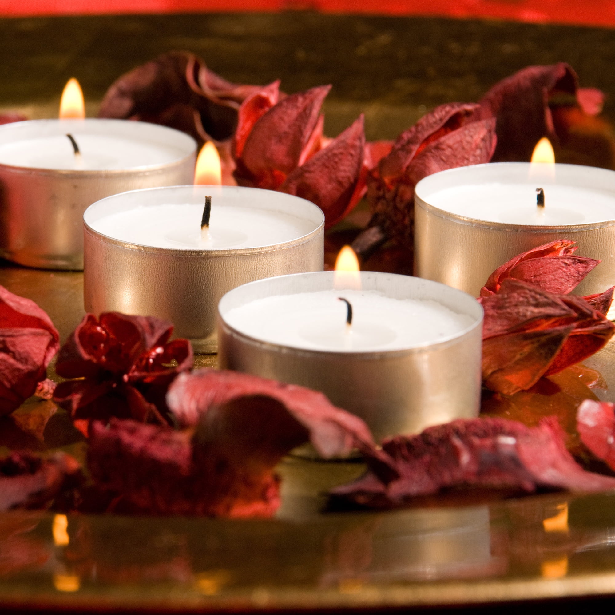 White Lumabase 313100 100 Count Extended Burn Tea Light Candles