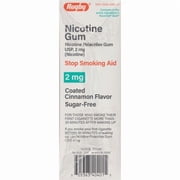 Rugby 00536340401 Nicotine Gum 2mg 100ct. Cinnamon Sugar Free
