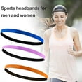 thumbnail image 4 of Misterolina Men Women Sports Headband Yoga Gym Sweatband Hair Bands Head Prevent Sweat W6, 4 of 8