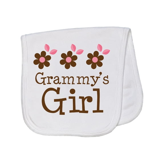 Inktastic Grammy's Girl Daisies Baby Burp Cloth