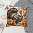Vllo0ord Thanksgiving Day Throw Pillow Cover Inch Cute Cartoon Turkey