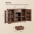 thumbnail image 4 of Sideboard Buffet Cabinet,Asofer Storage Coffee Bar Cabinet with Drawers, Kitchen Pantry Storage with Doors and Shelves for Kitchen and Living Room, Dark Brown, 4 of 5