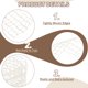 thumbnail image 3 of Cinta de Yute con Alambre de Malla Uxcell, 2.5 Pulgadas x 30 Yardas, Cintas de Tela Natural para Navidad, Halloween, Fiestas, Bodas, Manualidades DIY, Blanca, 3 of 6