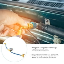 Toyvian Car Ac Refrigerant Charge Hose with Gauge for High Performance Multi Plastic 1Set