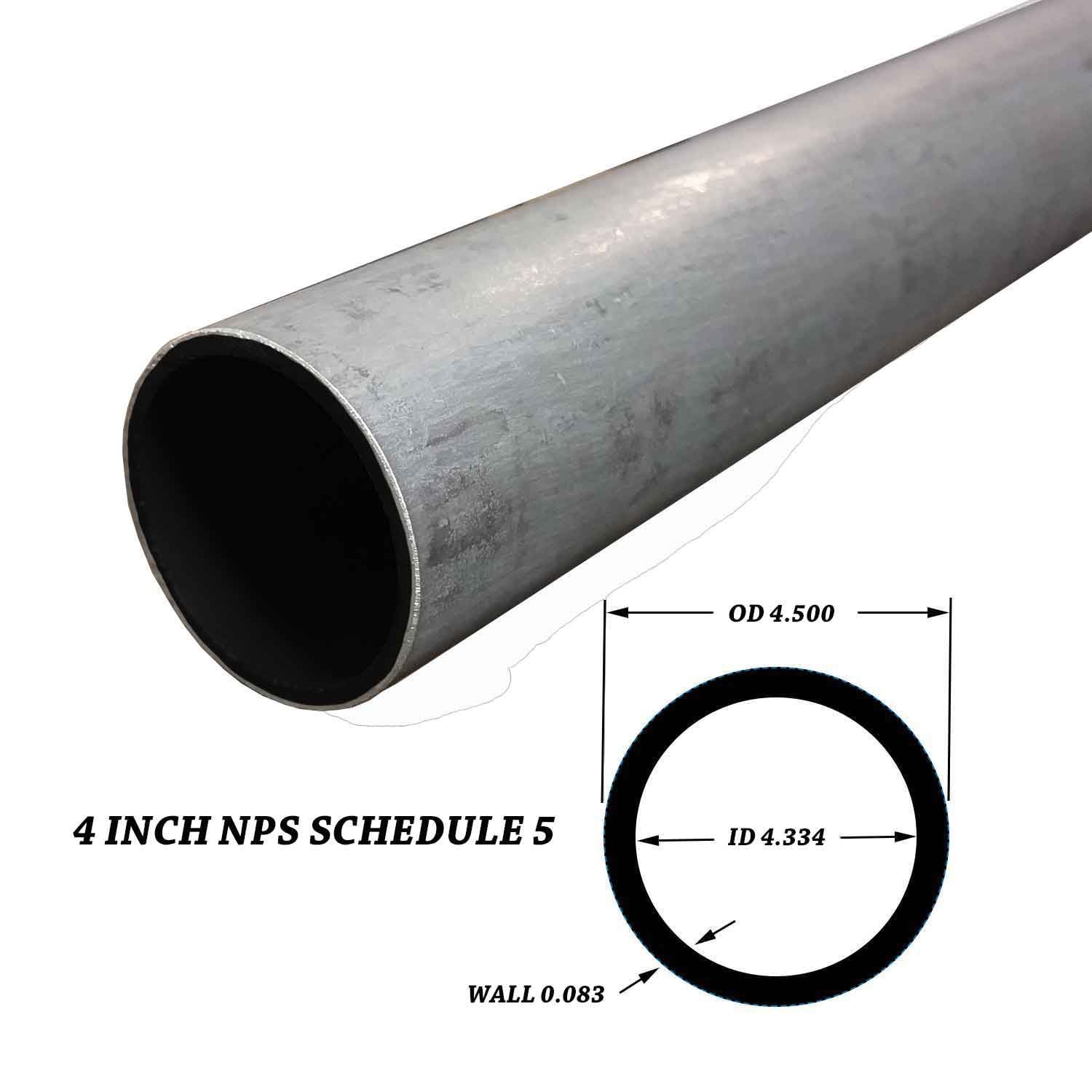 304 Stainless Steel Pipe 4 Inch NPS 12 Inches Long Schedule 5S 4 5 304-stainless-steel-pipe-4-inch-nps-12-inches-long-schedule-5s-4-5