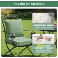 thumbnail image 3 of Ottowood Outdoor Deep Seat Cushions Set of 4, 24x24x4 Inch Water-Repellent Patio Cushions, Sage Green, 3 of 7