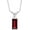 Silver, variant on Garnet Pendant Necklace for Women 925 Sterling Silver Minimalist Pendant with Chain