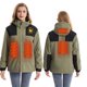 thumbnail image 1 of Chaquetas y abrigos casuales de manga larga con capucha, con USB, temperatura constante, calefactables, resistentes al viento, talla grande, para hombre y mujer, invierno, 4 unidades, 1 of 4