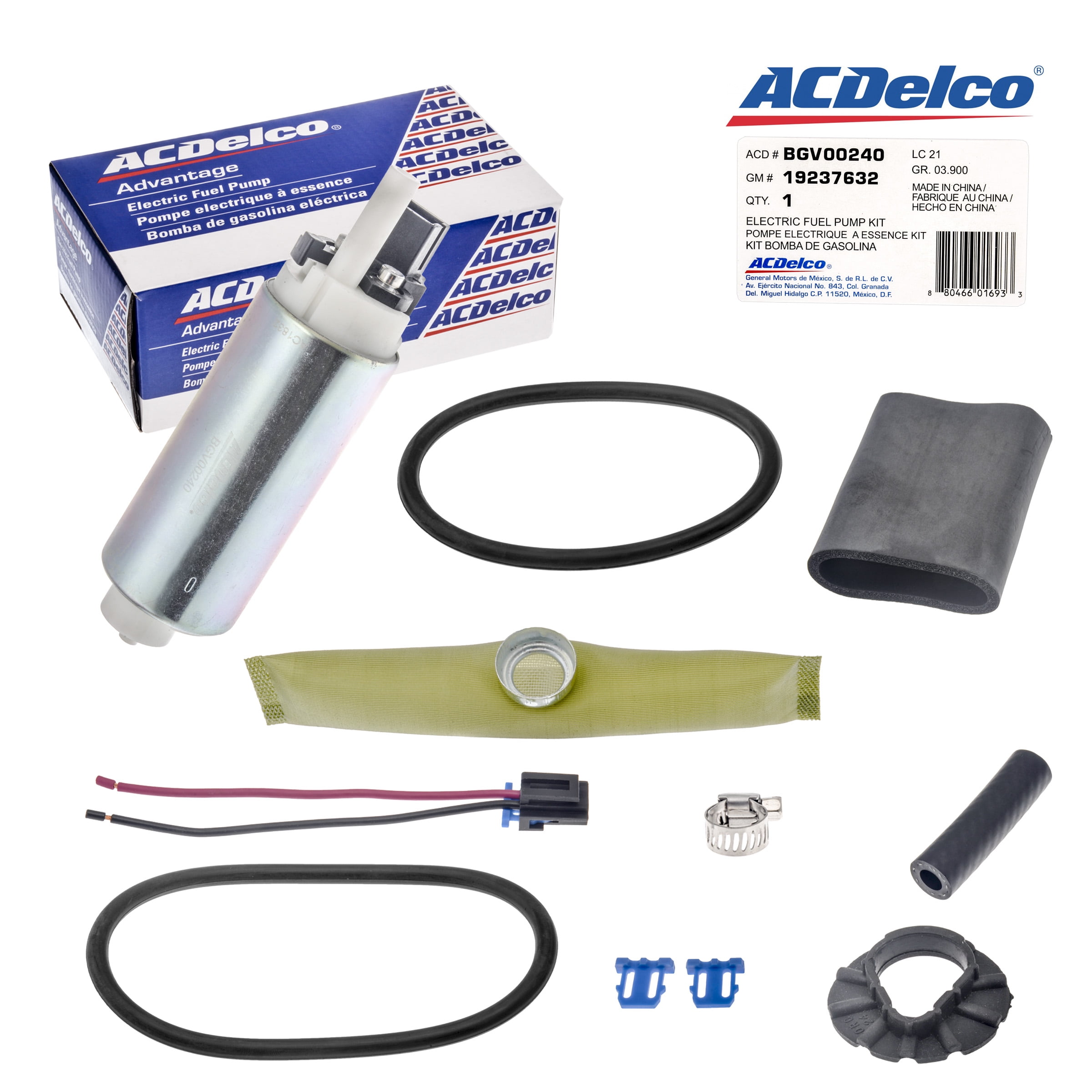 AcDelco Electric Fuel Pump BGV00240 for Pontiac Cadillac Chevrolet 84