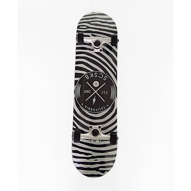 BLACK＆WHITE スノー.サーフ.SK8.ジミー・ヘンドリックスプリント NKX Carbon Pro Skateboard スノーボード